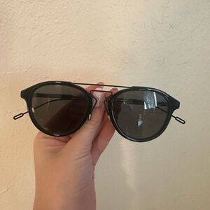 Dior All Black Round Sunglasses